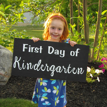 Cute 1st day of school photo signs