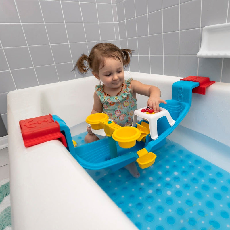 Nautical Rain Showers Bath Set™ with child playing