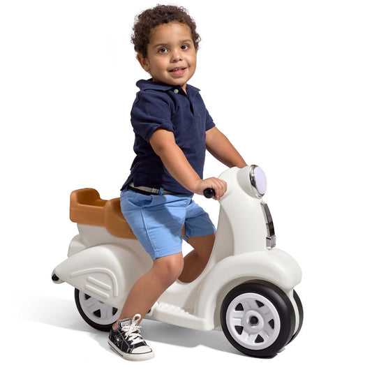 Ride Along Scooter™ - White with child