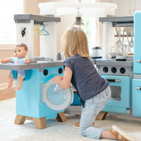 Cook & Care Corner Kitchen & Nursery toy washing machine and high chair