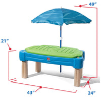 Cascading Cove Sand and Water Table dimensions
