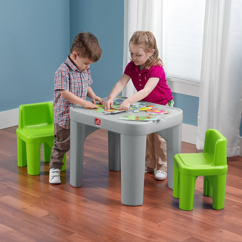 Mighty My Size Table & Chairs Set™ kids playing on the table