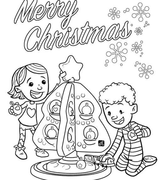 Free Christmas Coloring Page Download