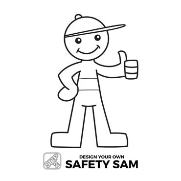 Free Design Your Own Safety Sam Coloring Page