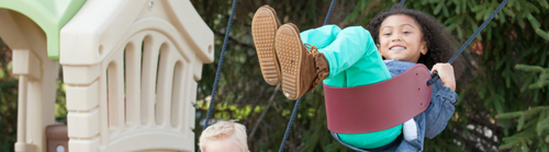 Girl swinging