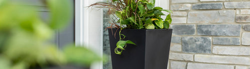 Outdoor planters and planter set