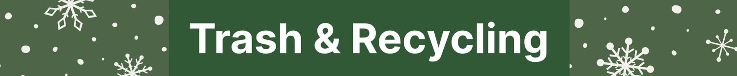 Putting bag in trash container