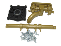 Hardware  Square Burner  Gold Utensil Bar with Hooks  Faucet (PI) (142897)