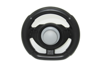 Sport Steering Wheel Black with Silver Horn (AC) (143069)