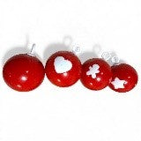Ornament Set 4-Pack Red (143660)