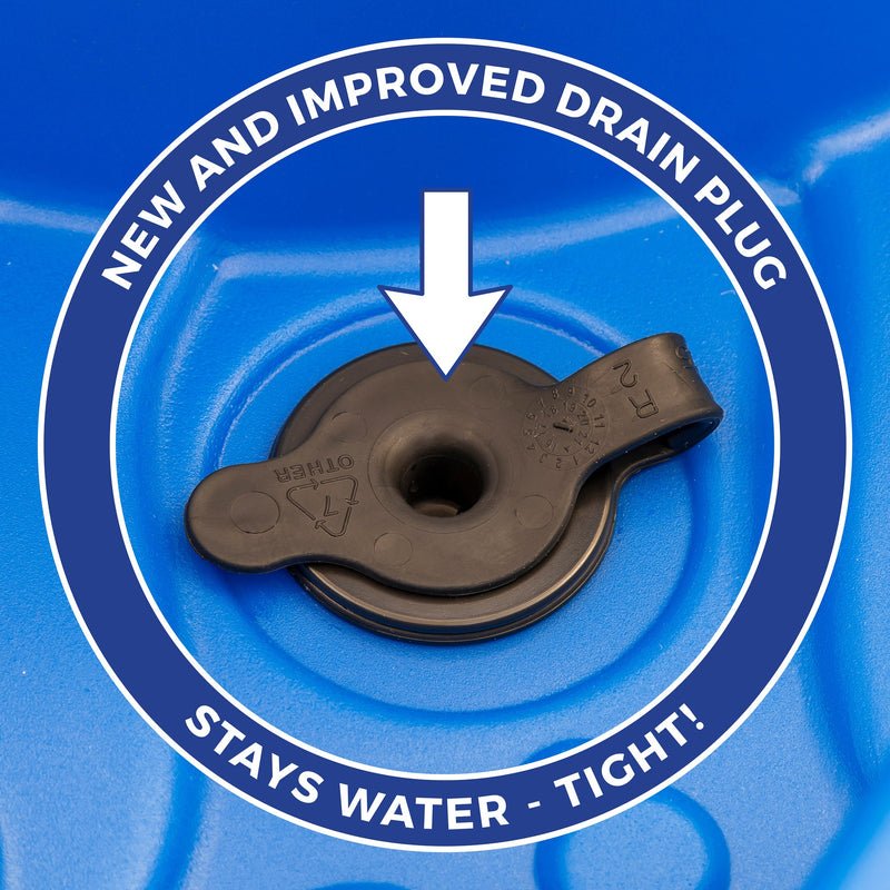 Rise & Fall Water & Ball Table™ improved drain plug<br />