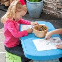 Sun & Shade Picnic Table With Umbrella kids coloring