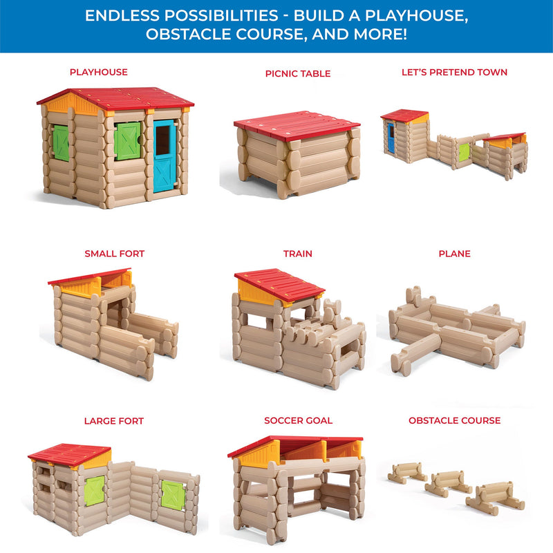 4057KR Big Builders Playhouse Tables and More Piece Building Set 003