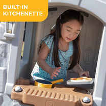 Enchanting Adventures 2-Story Playhouse & Slide built-in kitchenette