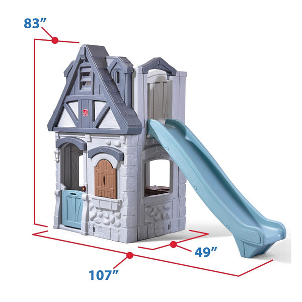 Enchanting Adventures 2-Story Playhouse & Slide dimensions