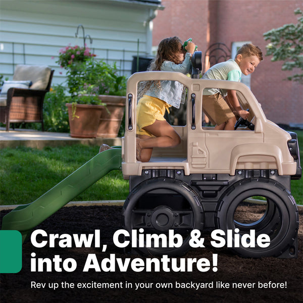 Safari Truck Climber  with kids playing