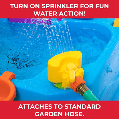 Waterpark Wonders Two-Tier Water Table Hose To Sprinkler