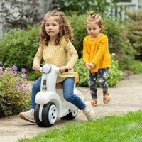 Ride Along Scooter - White with kids playing