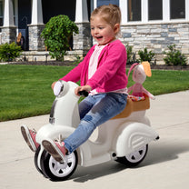 Ride Along Scooter™ - White rear storage