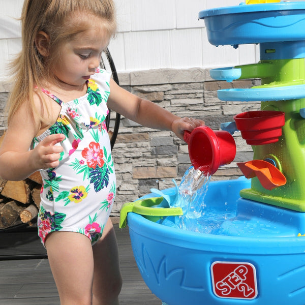 Double Showers Splash Water Table spin the water wheel