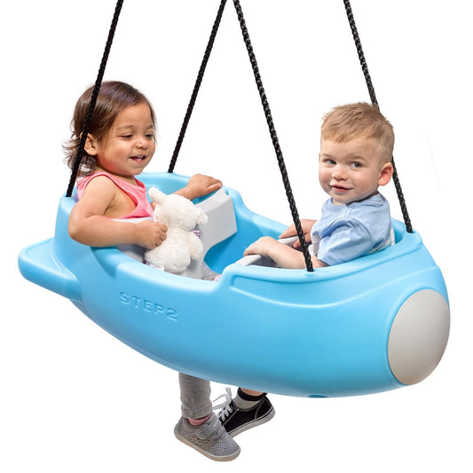Rocket Swing for Two with two children