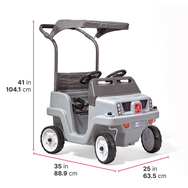 Side-By-Side Push Around SUV™ - Gray dimensions