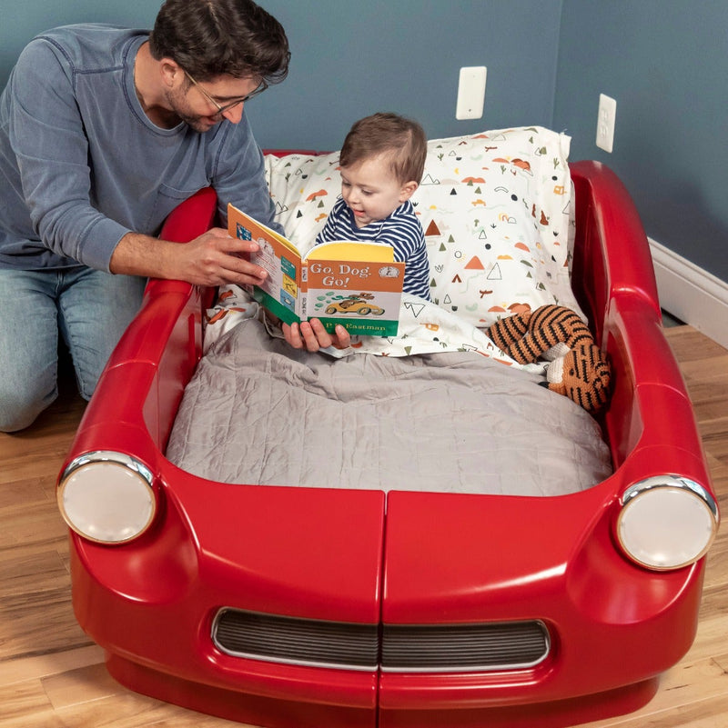 Roadster Toddler to Twin Bed Red with toddler
