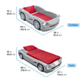 Roadster Toddler-To-Twin Bed™ - Gray dimensions