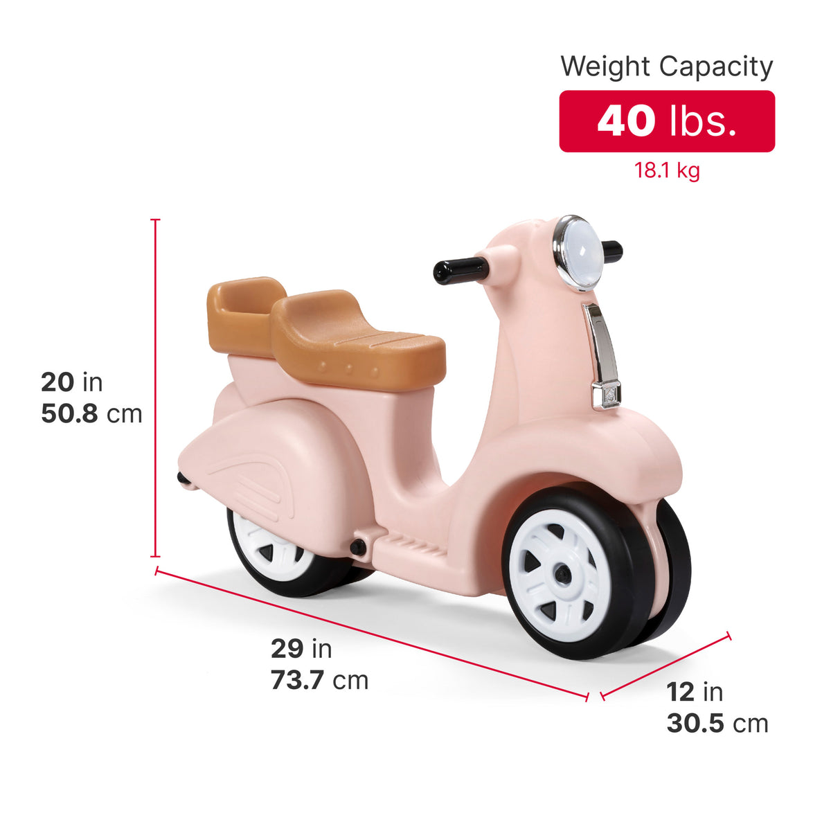 Ride Along Scooter™ dimensions