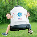 Space Capsule Swing 2 kids swinging