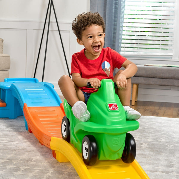 Racing Green Up & Down Roller Coaster is kid powered