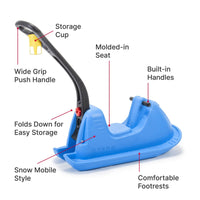Push Around Snow Sled features