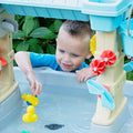 Rain Showers & Flow Water Table with child playing in water