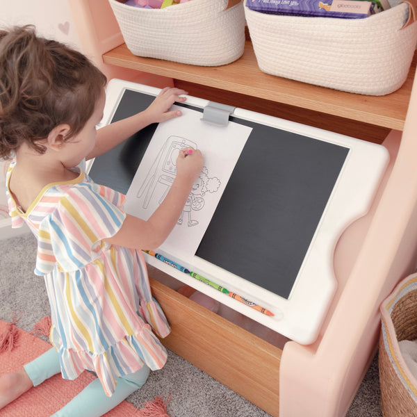 Harmony Toy Storage Box™ art clip to hold art in place