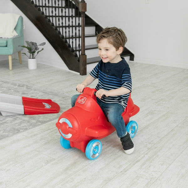 Sky Rider Foot-to-Floor Ride-On with child riding