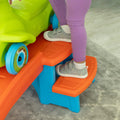 Dino Dash Up &  Down Roller Coaster steps to platform