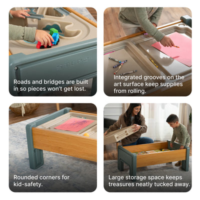 Harmony All-in-One Activity Table™ informational graphic