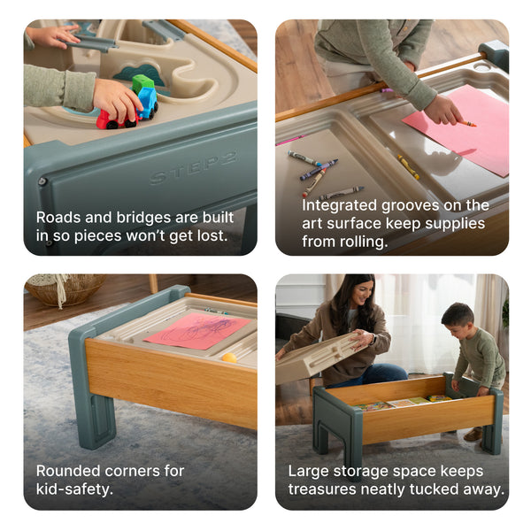 Harmony All-in-One Activity Table™ informational graphic