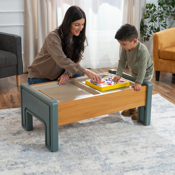 Harmony All-in-One Activity Table™ woman and child playing game