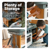 Harmony Play Kitchen™ with utensil hooks and storage bins