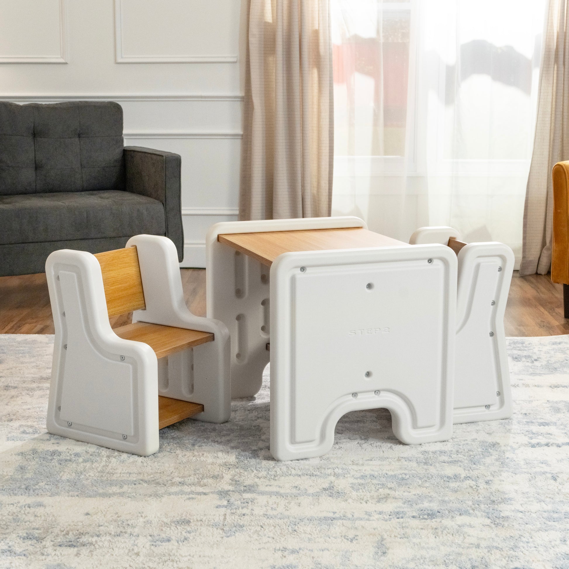 Harmony Table and Chairs™ - White table and 2 chairs