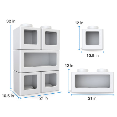 Contemporary Builders Stackable Storage Cubes™