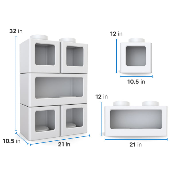 Contemporary Builders Stackable Storage Cubes™