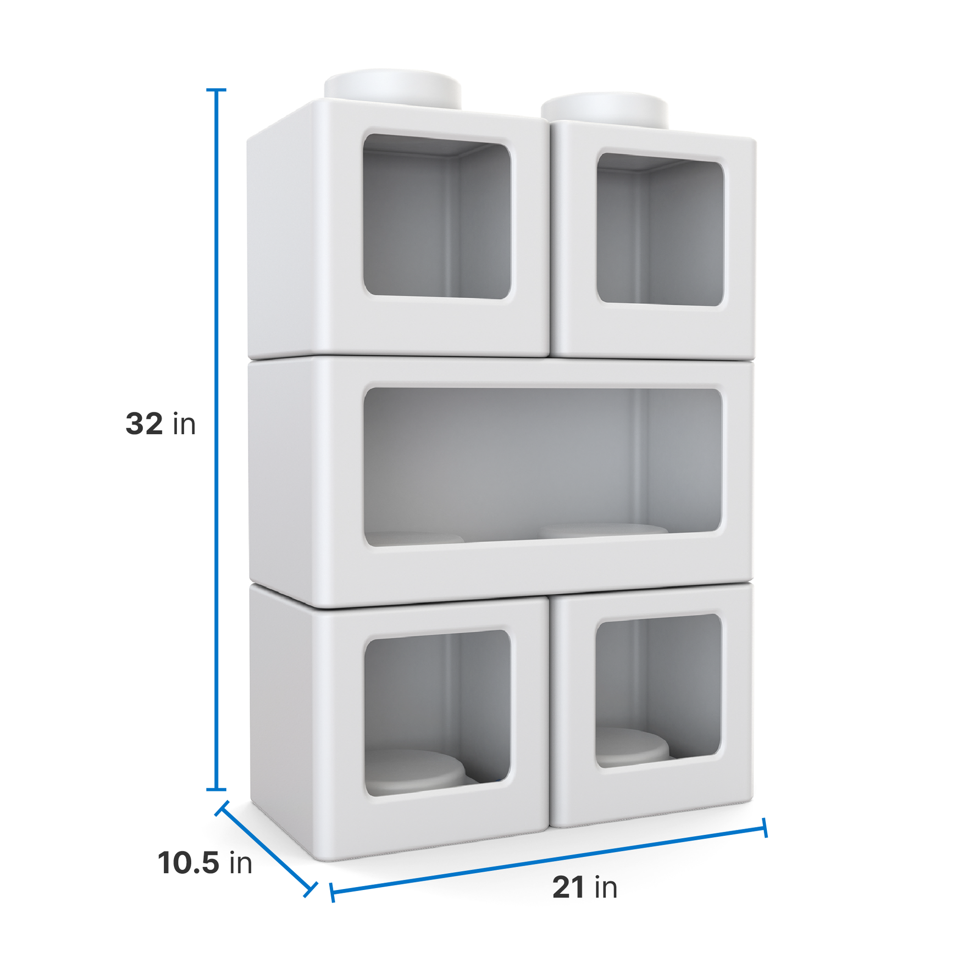 Contemporary Builders Stackable Storage Cubes™