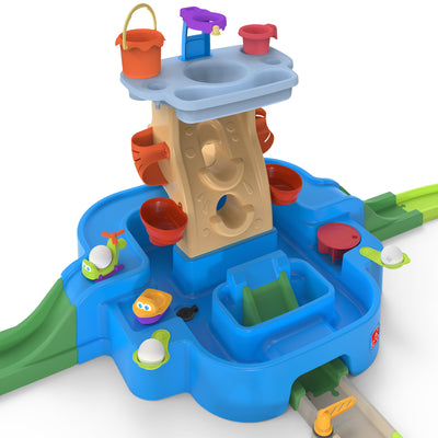 Overhead view of the Step2 kids multi color Putt & Splash Adventure Center 