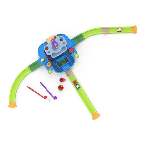 Overhead view of the Step2 kids multi color Putt & Splash Adventure Center