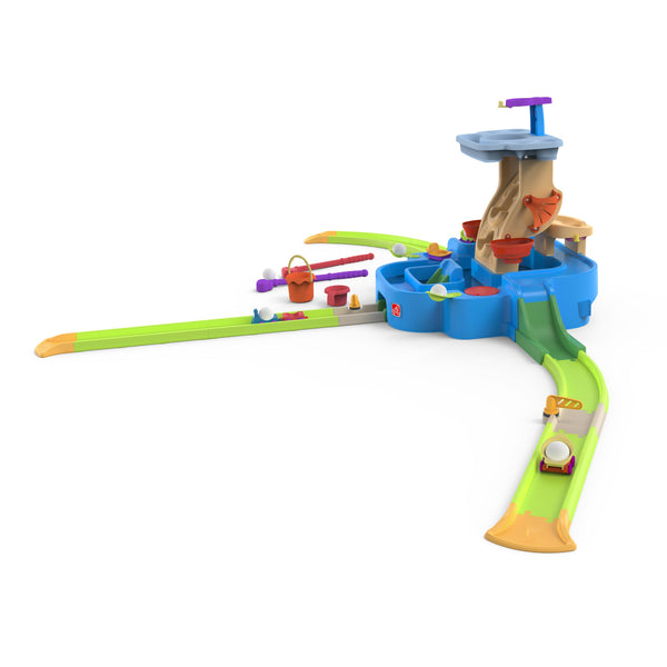 Left side view of the Step2 kids multi color Putt & Splash Adventure Center