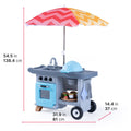 Grill & Go BBQ Cart with Lights and Sounds™ dimensions