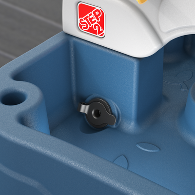 Misting Mountain & Waterfall™ drain plug for easy draining and clean-up