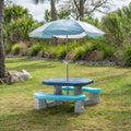 Sun & Fun Picnic Table with Umbrella™ with 60 inch umbrella